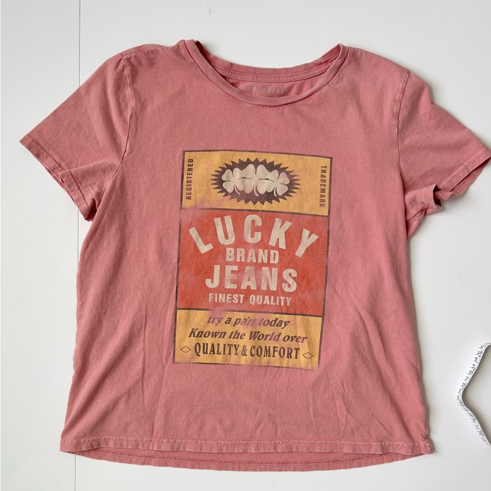 Lucky Brand Vintage Rose Graphic Tee